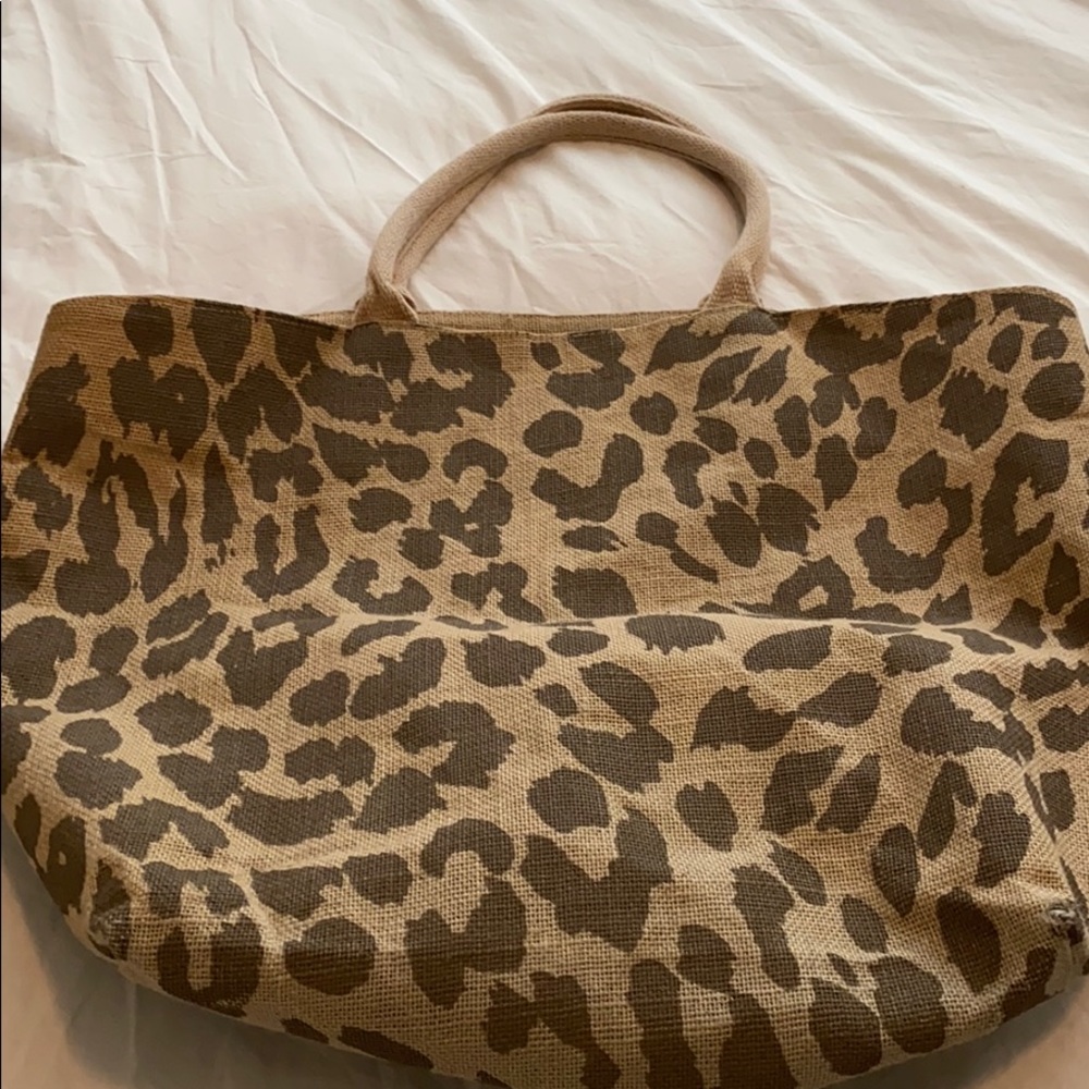 Large reusable grocery tote or beach bag